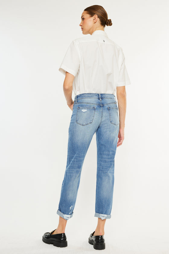 Devika Mid Rise Boyfriend Jeans