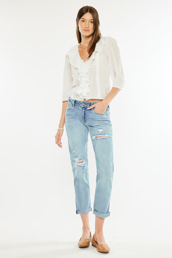 Aries Mid Rise Boyfriend Jeans - Official Kancan USA