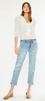 Aries Mid Rise Boyfriend Jeans - Official Kancan USA