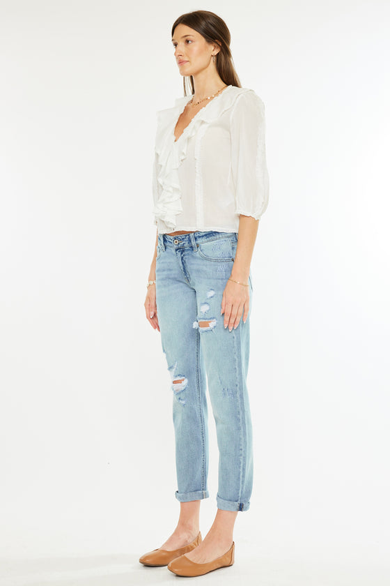 Aries Mid Rise Boyfriend Jeans - Official Kancan USA