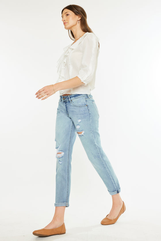 Aries Mid Rise Boyfriend Jeans - Official Kancan USA