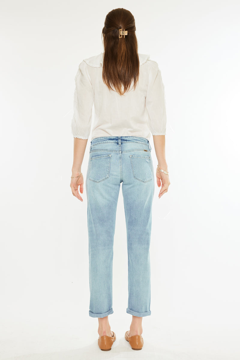 Aries Mid Rise Boyfriend Jeans - Official Kancan USA