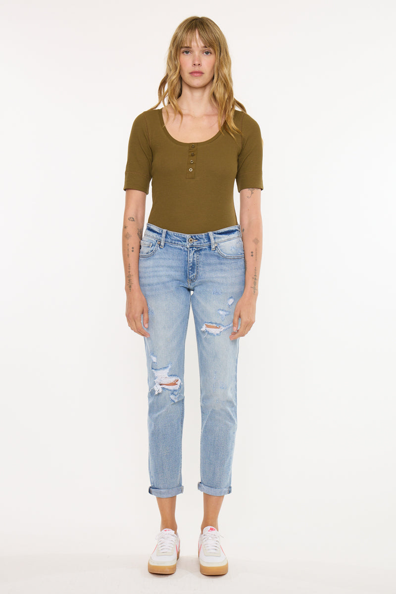 Aries Mid Rise Boyfriend - Official Kancan USA