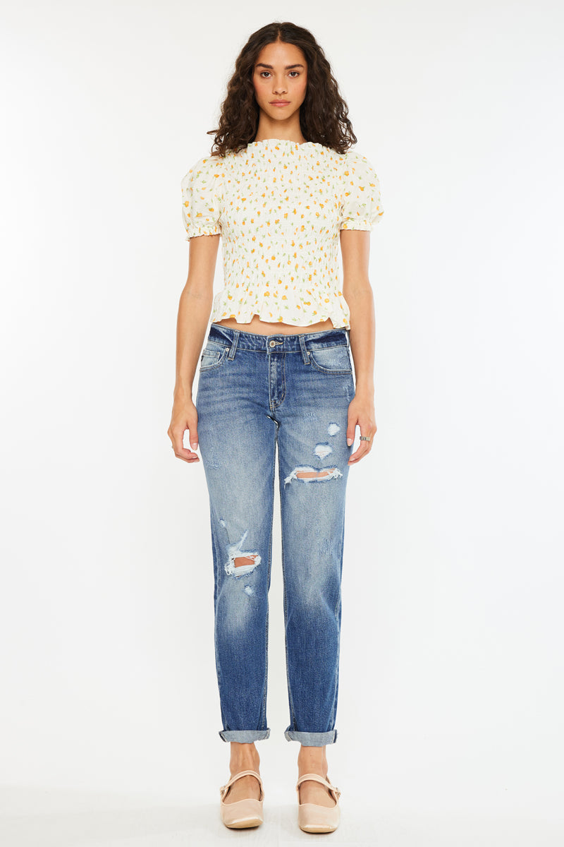 Aries Mid Rise Boyfriend Jeans - Official Kancan USA