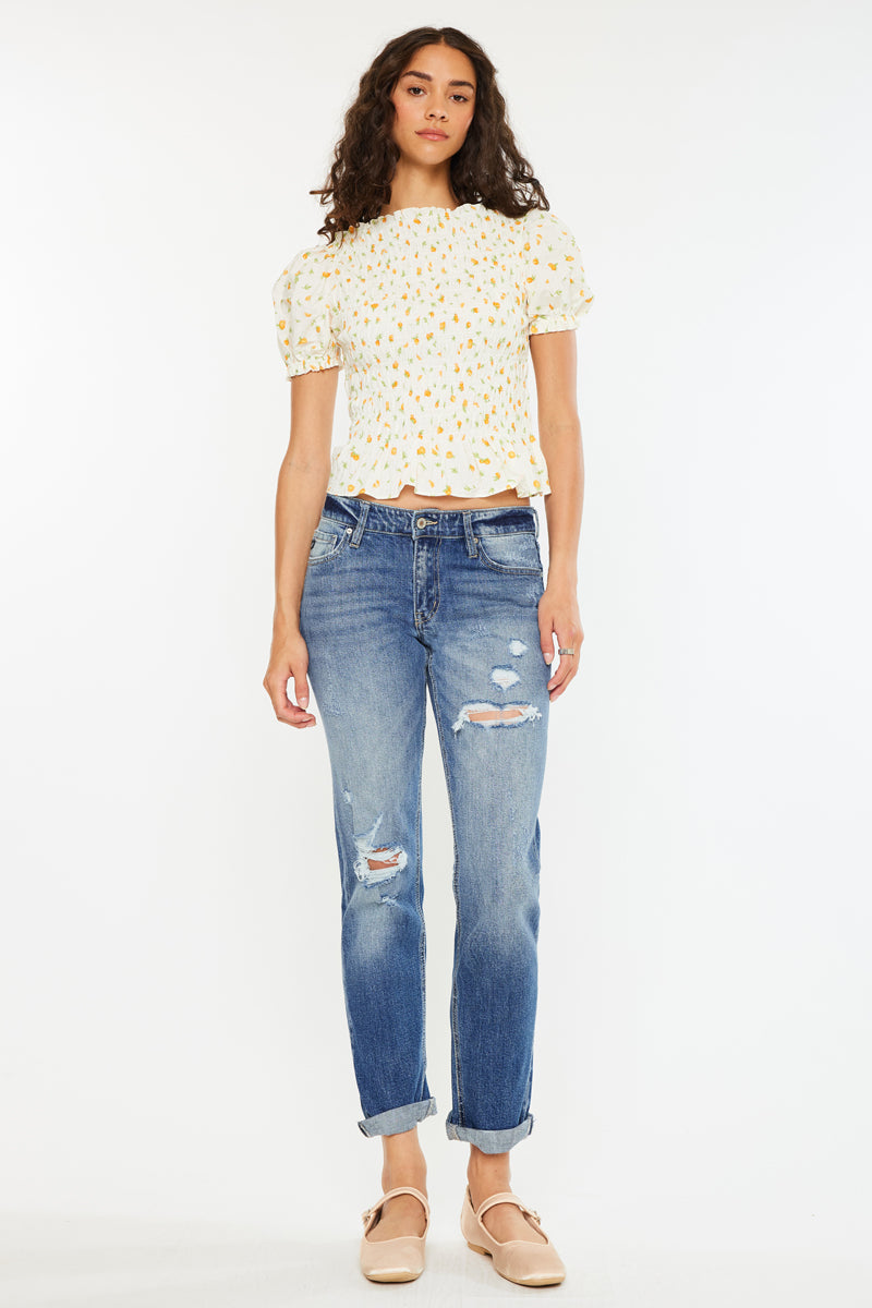 Aries Mid Rise Boyfriend Jeans - Official Kancan USA