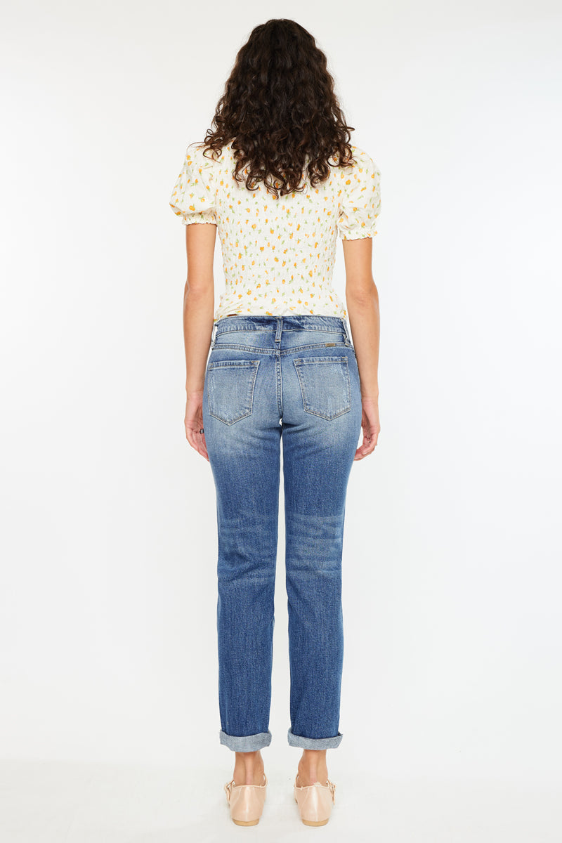 Aries Mid Rise Boyfriend Jeans - Official Kancan USA