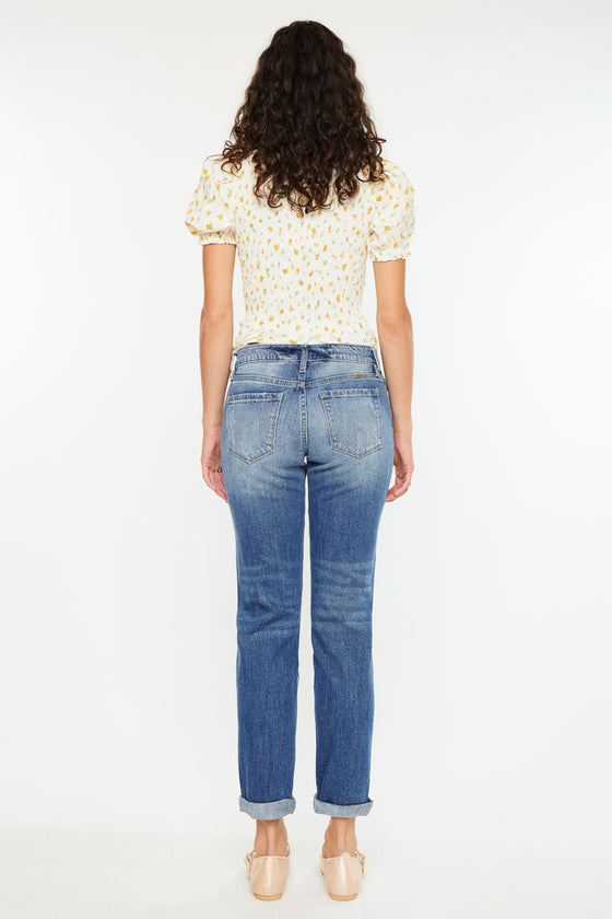 Aries Mid Rise Boyfriend Jeans