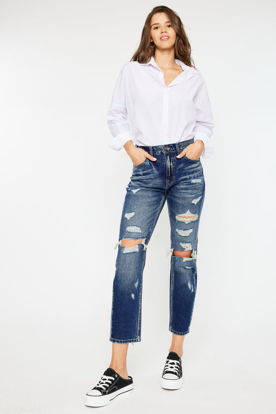 Larisa Ultra High Rise Mom Jeans - Official Kancan USA