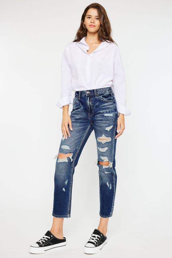 Larisa Ultra High Rise Mom Jeans - Official Kancan USA