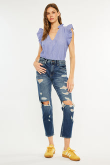  Larisa Ultra High Rise Mom Jeans - Official Kancan USA