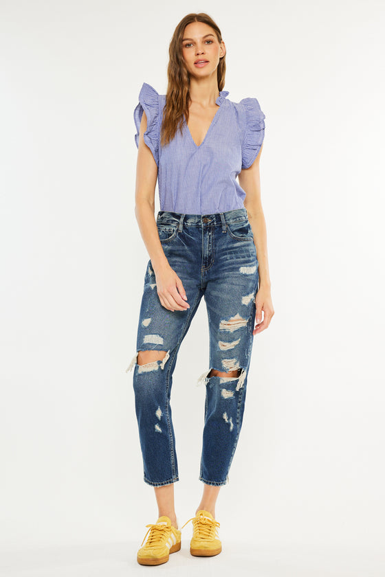 Larisa Ultra High Rise Mom Jeans - Official Kancan USA