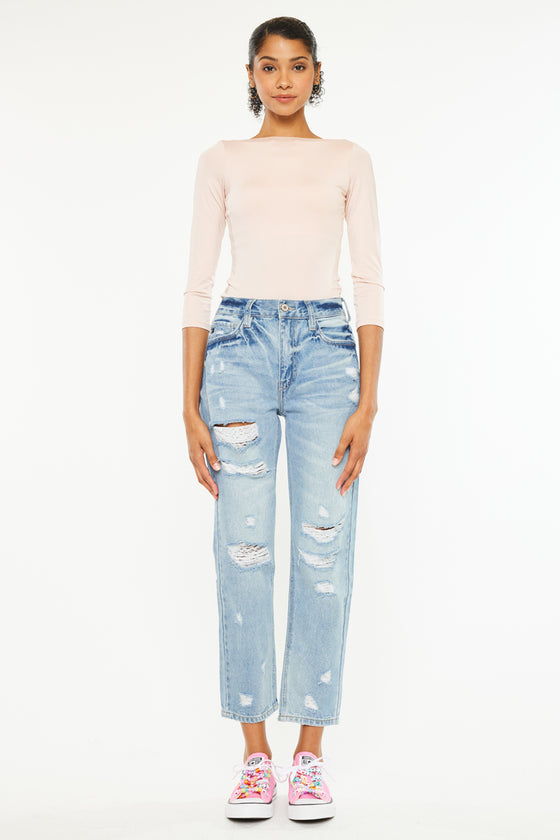 Larisa Ultra High Rise Mom Jeans - Official Kancan USA