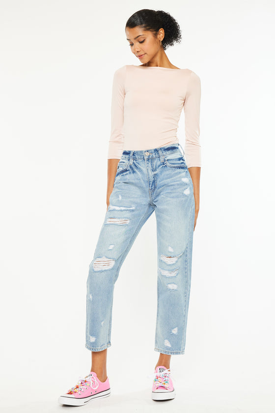 Larisa Ultra High Rise Mom Jeans - Official Kancan USA