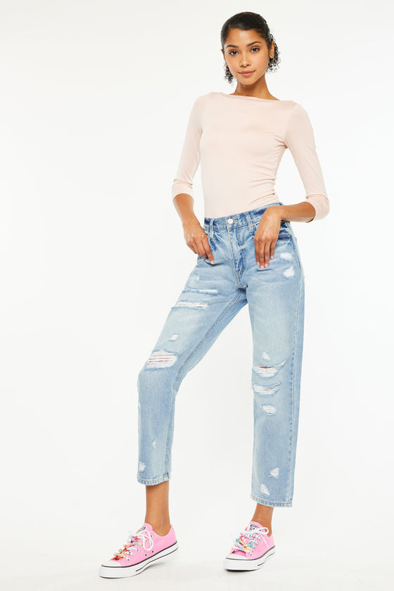 Larisa Ultra High Rise Mom Jeans - Official Kancan USA