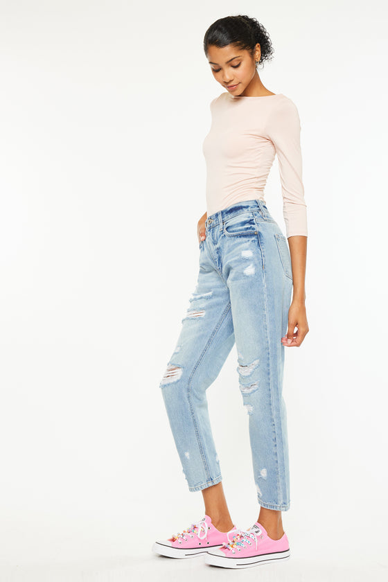 Larisa Ultra High Rise Mom Jeans - Official Kancan USA