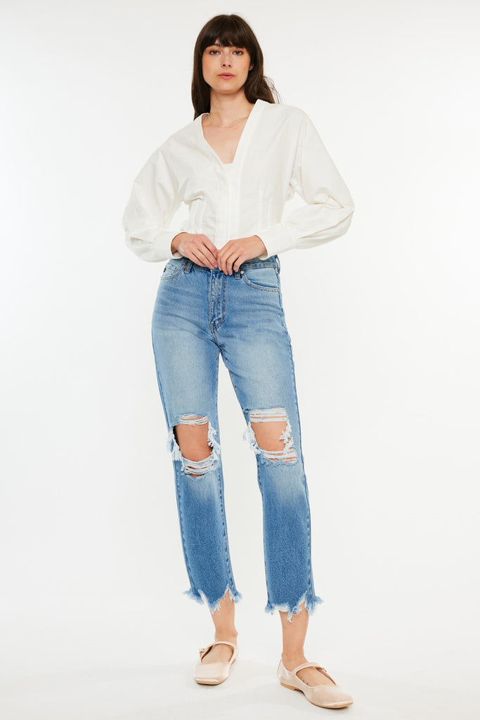 Regina High Rise Mom | Kancan USA