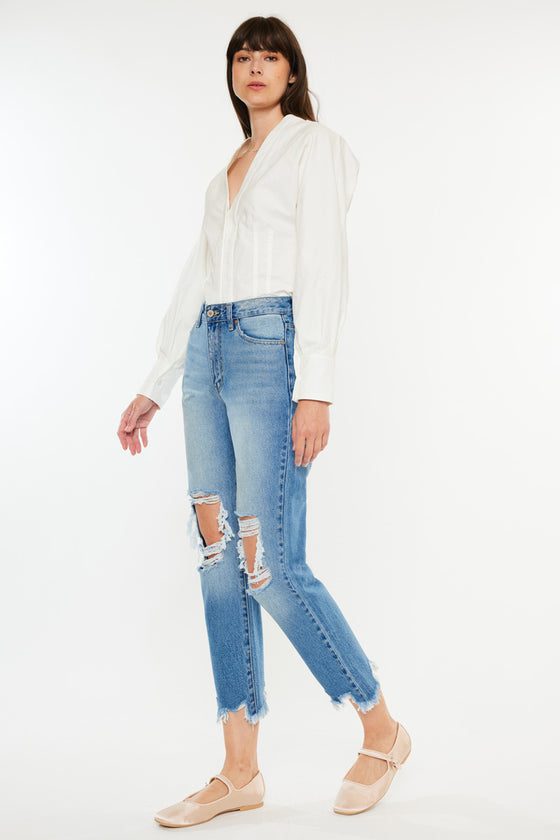 Regina High Rise Mom Jeans - Official Kancan USA