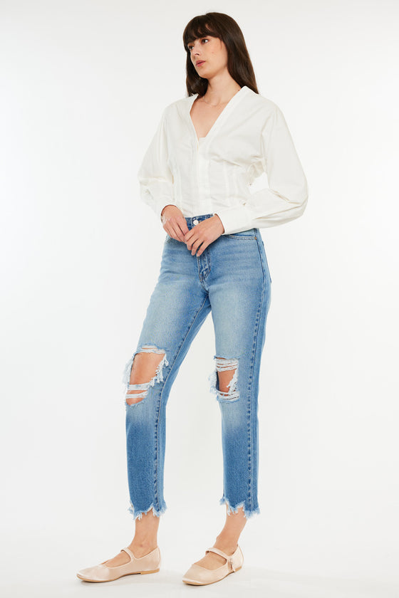 Regina High Rise Mom Jeans - Official Kancan USA