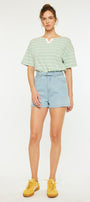 Eliana Ultra High Rise Belted Paperbag Shorts - Official Kancan USA