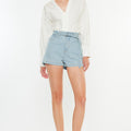 Eliana Ultra High Rise Belted Paperbag Shorts - Official Kancan USA
