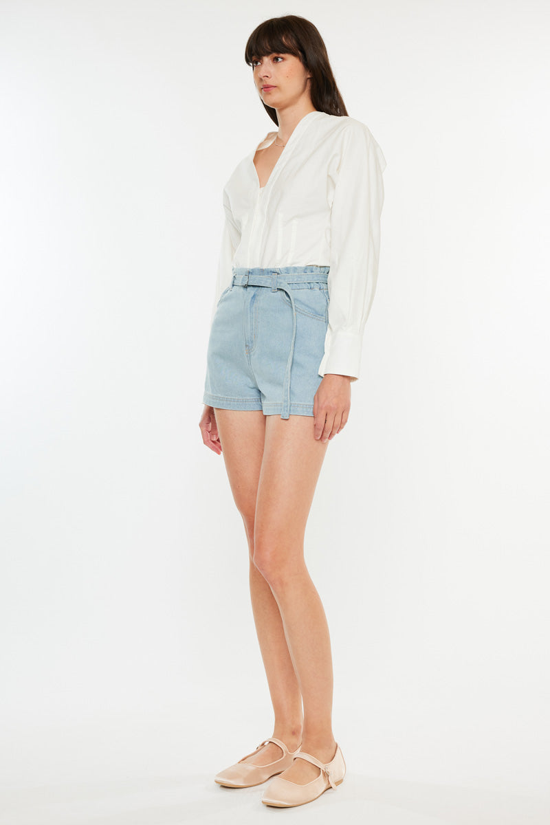Eliana Ultra High Rise Belted Paperbag Shorts – Official Kancan USA