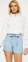 Asher Ultra High Rise Belted Paper-Bag Shorts - Official Kancan USA