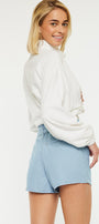 Asher Ultra High Rise Belted Paper-Bag Shorts - Official Kancan USA