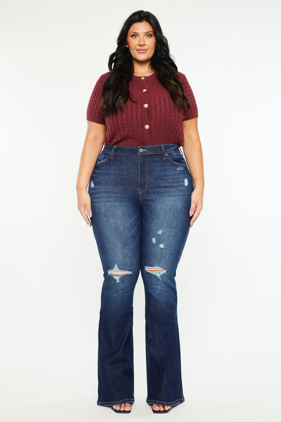 Solange High Rise Flare Jeans (Plus Size) - Official Kancan USA