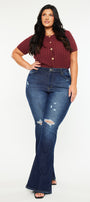 Solange High Rise Flare Jeans (Plus Size) - Official Kancan USA