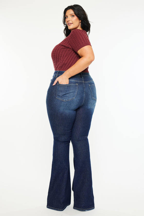 Solange High Rise Flare Jeans (Plus Size) - Official Kancan USA