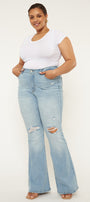 Lori High Rise Flare Jeans (Plus Size) - Official Kancan USA