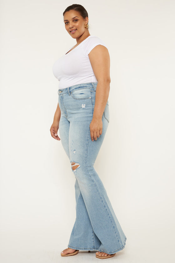 Lori High Rise Flare Jeans (Plus Size) - Official Kancan USA