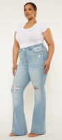 Lori High Rise Flare Jeans (Plus Size) - Official Kancan USA