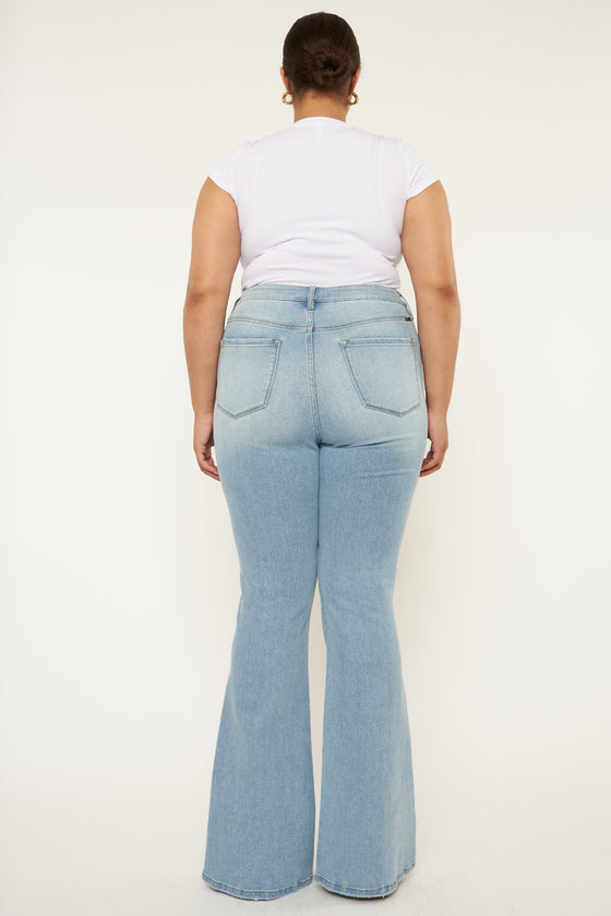 Lori High Rise Flare Jeans (Plus Size) - Official Kancan USA