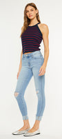 Fleur Mid Rise Ankle Skinny Jeans - Official Kancan USA