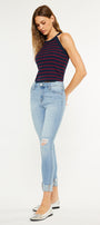 Fleur Mid Rise Ankle Skinny Jeans - Official Kancan USA
