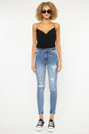 Chanell High Rise Ankle Skinny Jeans - Official Kancan USA