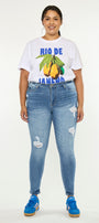Ivory High Rise Super Skinny (Plus Size) - Official Kancan USA