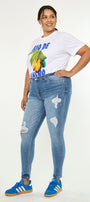 Ivory High Rise Super Skinny (Plus Size) - Official Kancan USA
