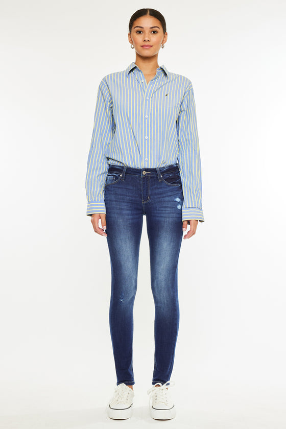 Mendy Mid Rise Super Skinny Jeans - Official Kancan USA