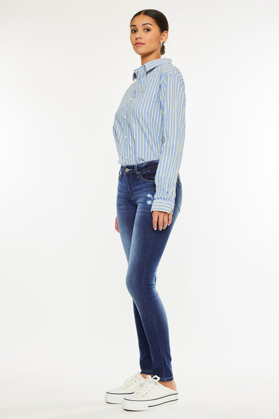 Mendy Mid Rise Super Skinny Jeans - Official Kancan USA
