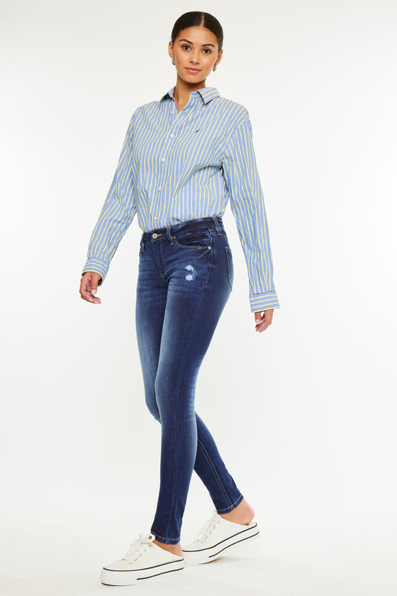 Mendy Mid Rise Super Skinny Jeans - Official Kancan USA