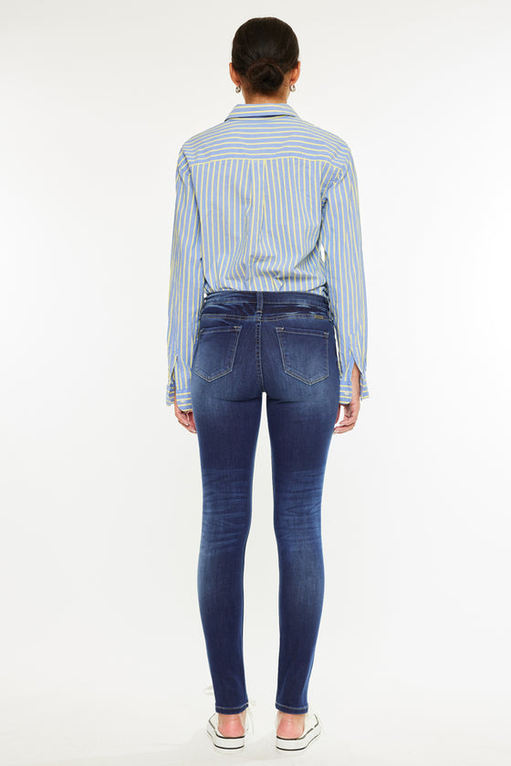 Mendy Mid Rise Super Skinny Jeans - Official Kancan USA