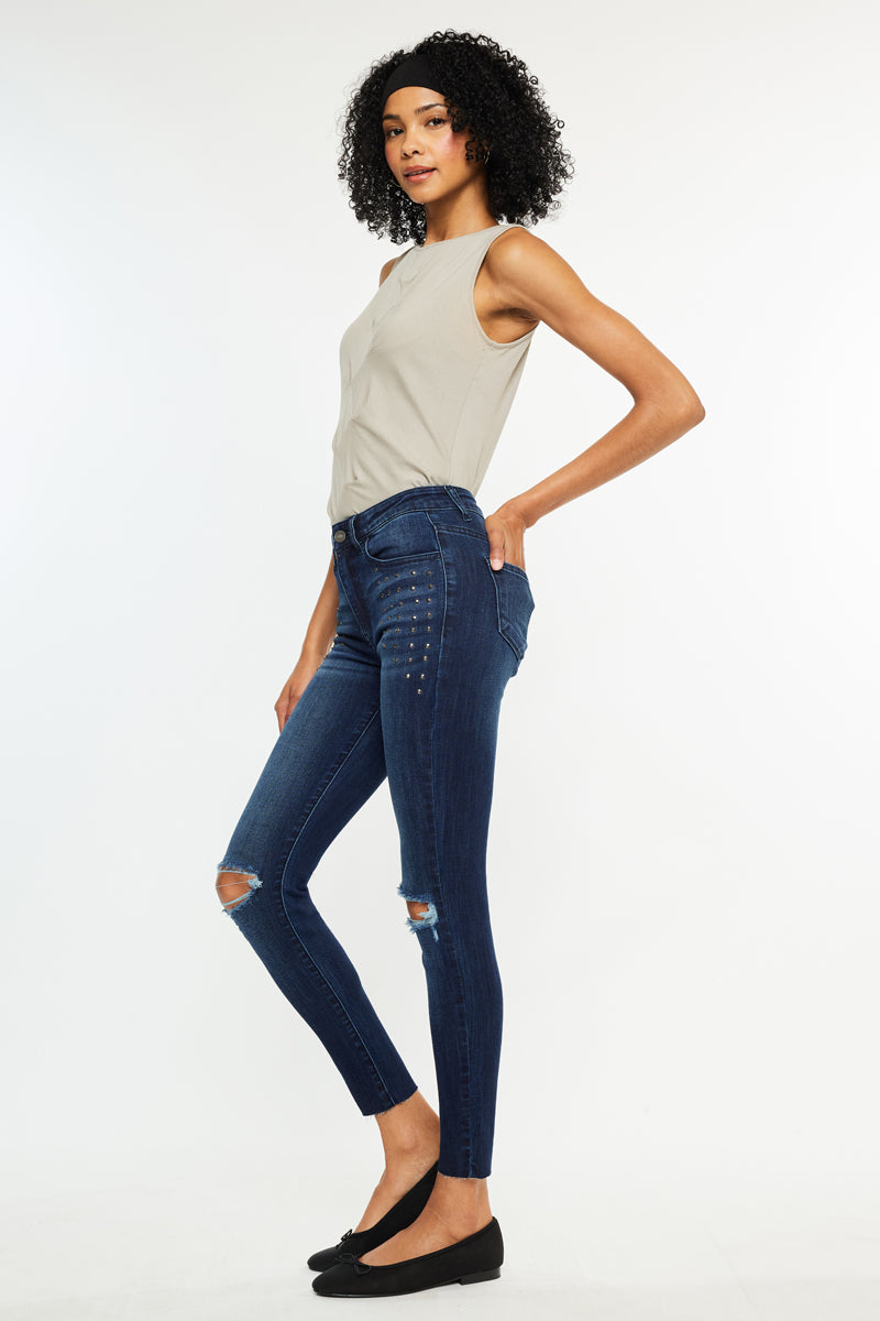 Kate Mid Rise Ankle Skinny - Official Kancan USA