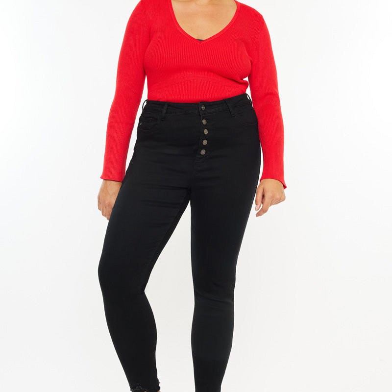 Mary Ultra High Rise Super Skinny Jeans (Plus Size) - Official Kancan USA