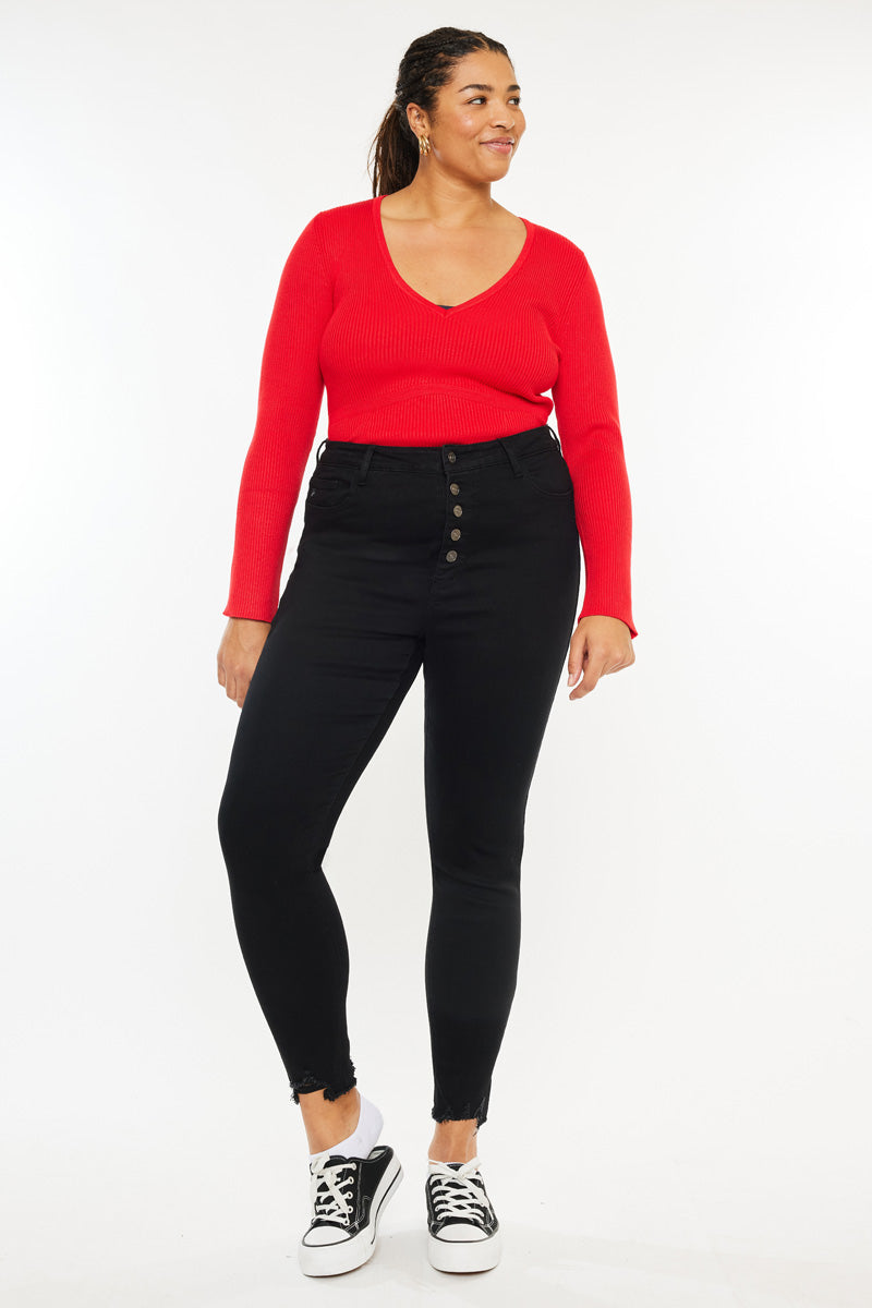 Mary Ultra High Rise Super Skinny Jeans (Plus Size) - Official Kancan USA