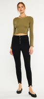 Gris High Rise Super Skinny Jeans - Official Kancan USA