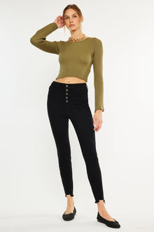  Gris High Rise Super Skinny Jeans