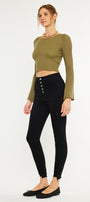Gris High Rise Super Skinny Jeans - Official Kancan USA