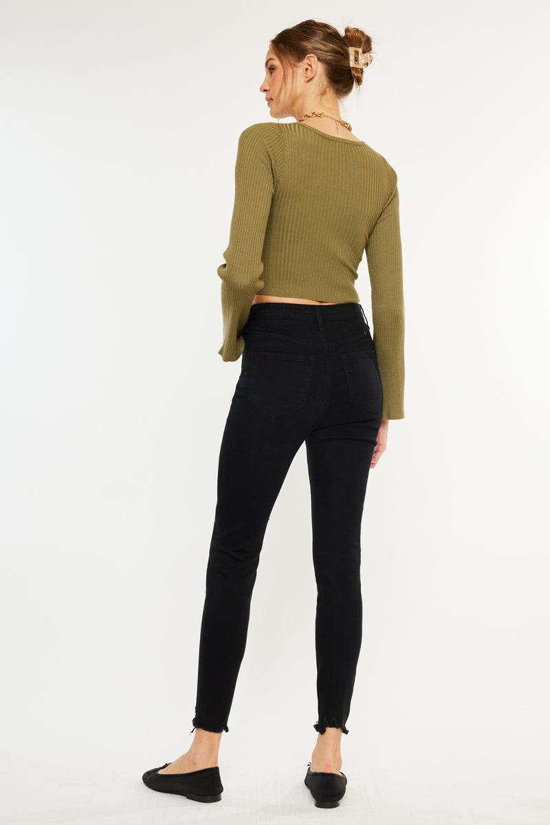Gris High Rise Super Skinny – Kancan USA